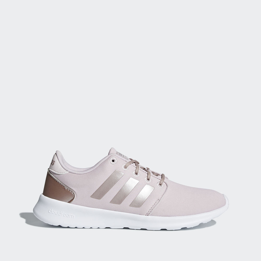 Adidas Cloudfoam Qt Racer - αθλητικα παπουτσια γυναικεια - Μωβ/Γκρι Μεταλλικός/Γκρι,Μέγεθος: EU 36 –